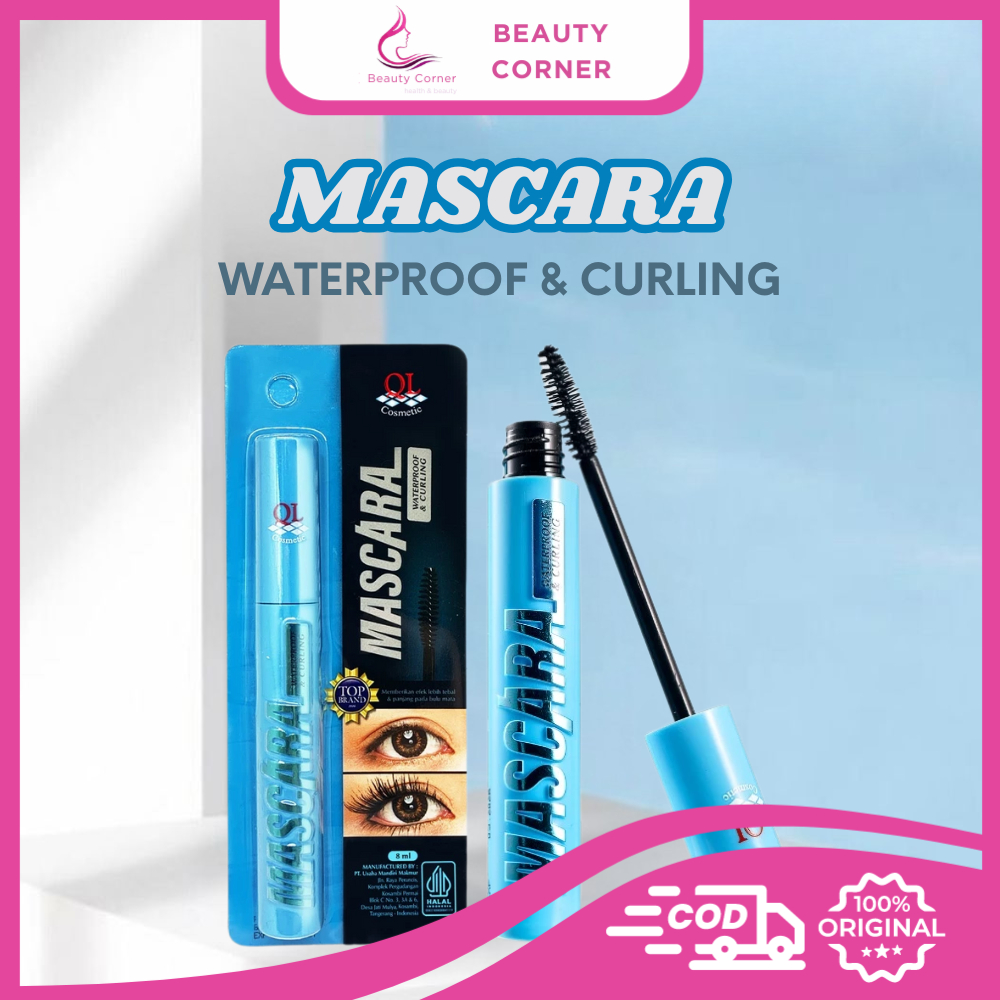 QL Mascara Black Waterproof  & Curling