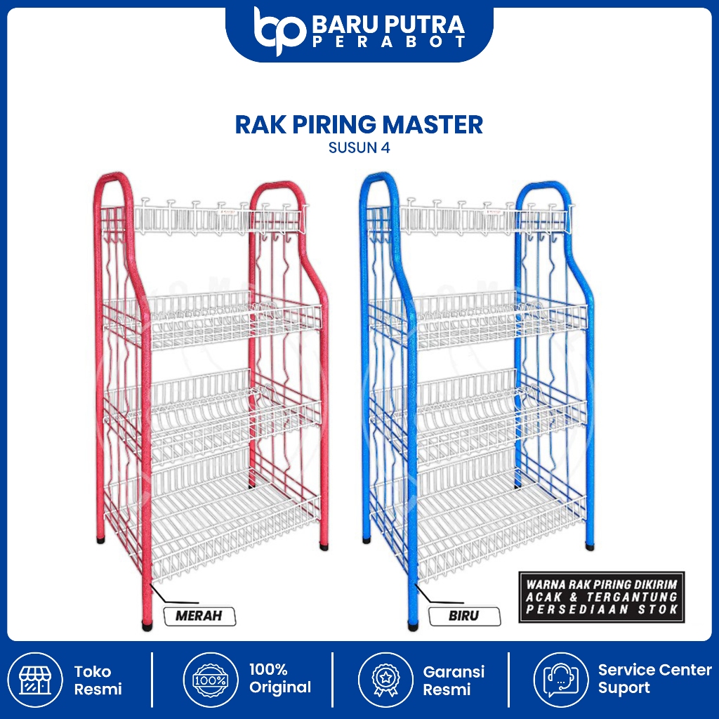 RAK PIRING MASTER 4 SUSUN JUMBO BESI