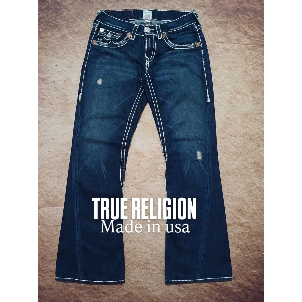 Jeans pria keren TRUE RELIGION bahan tebal second/bekas/preloved
