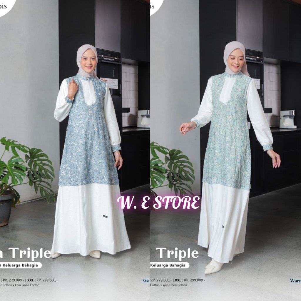 LUBI AKASA TRIPLE GAMIS PESONA TROPIS INDONESIA GAMIS WANITA DEWASA LUBI