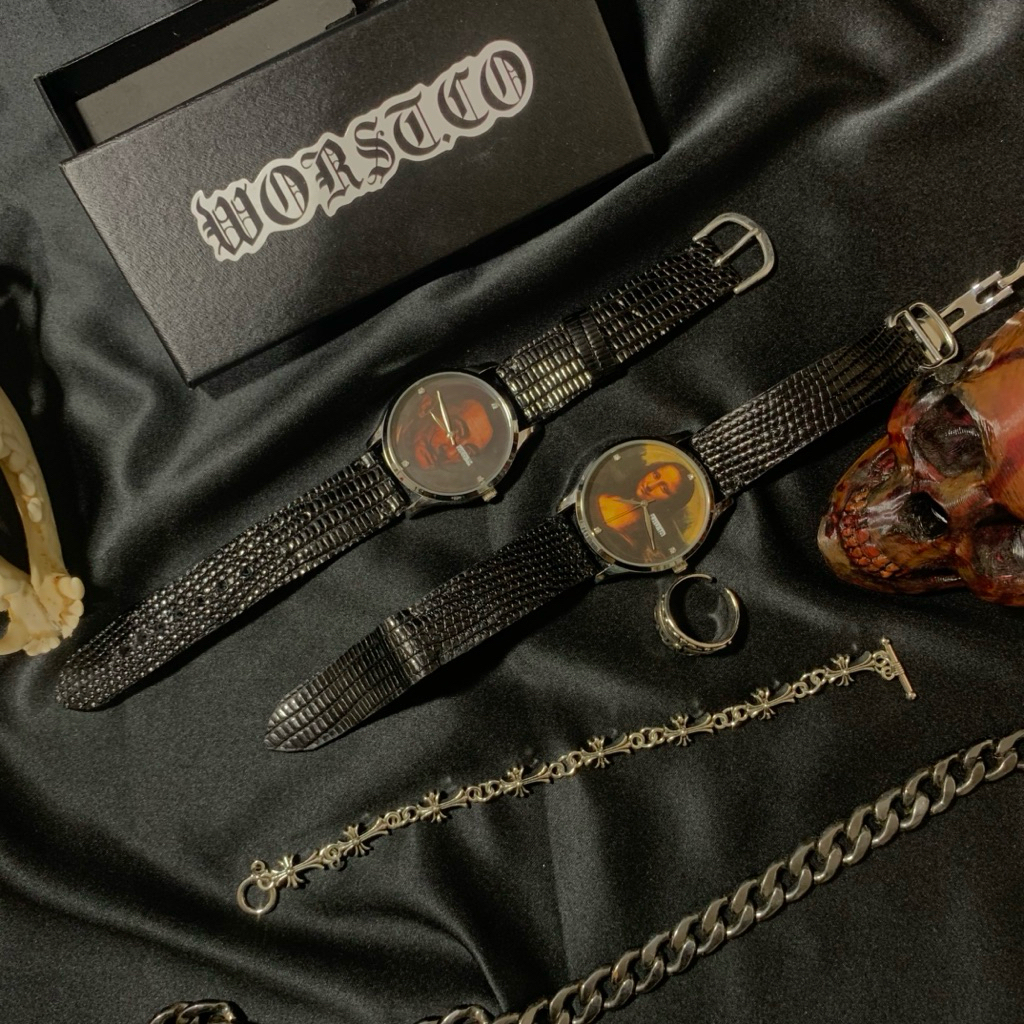 JAM TANGAN LUKISAN STRAP LIZARD