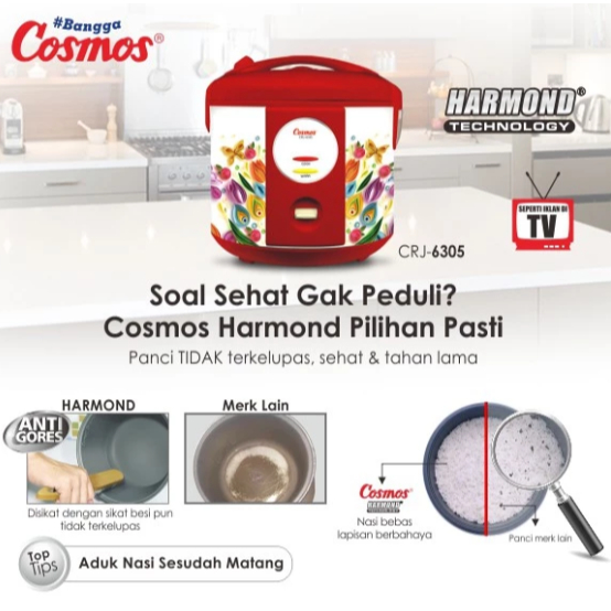 Cosmos Rice Cooker Harmond CRJ-6305 / CRJ-6368 - 2L