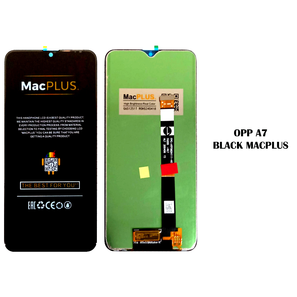 LCD KOMPATIBEL UNTUK MACPLUS OPPO A7 FULLSET ORIGINAL