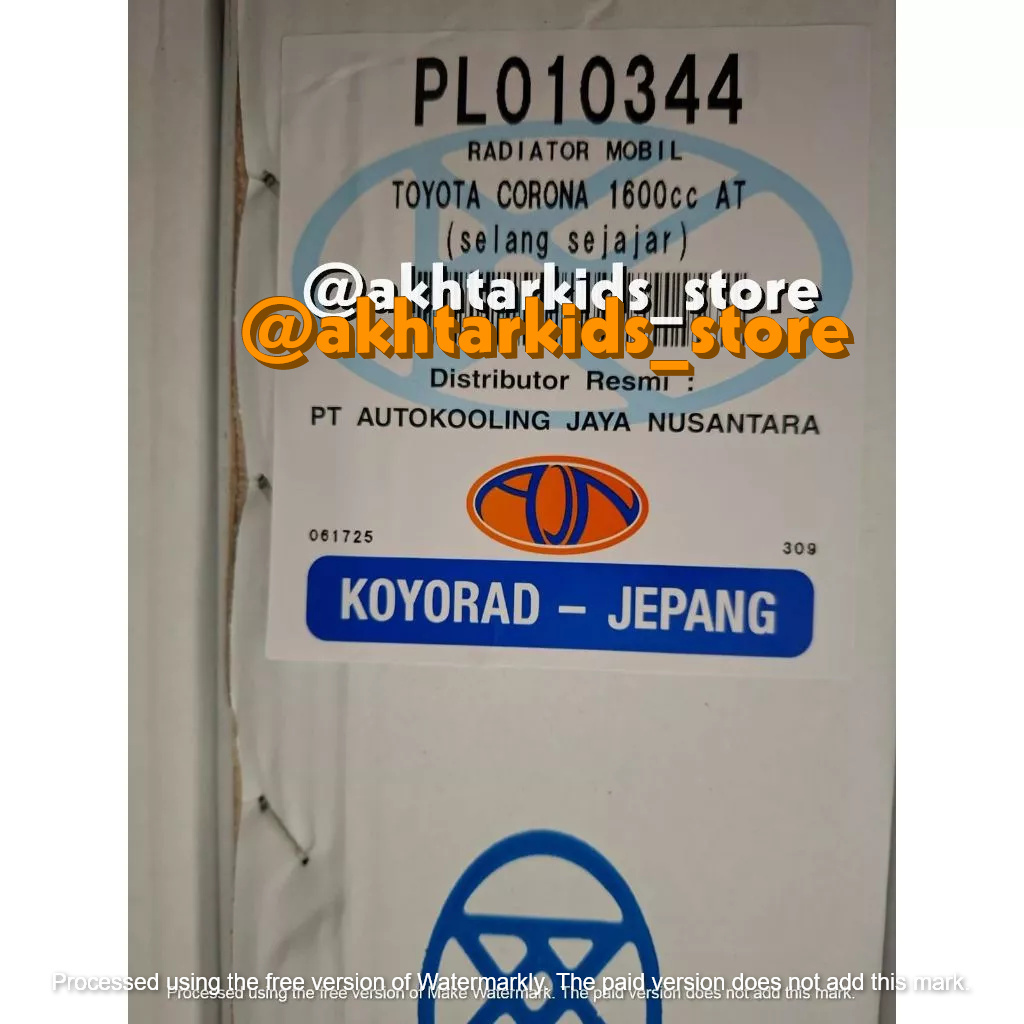 Radiator Corona Absolute 1600cc Matic Koyorad