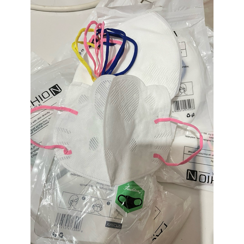 masker anak duckbill motif lucu warna putih polos