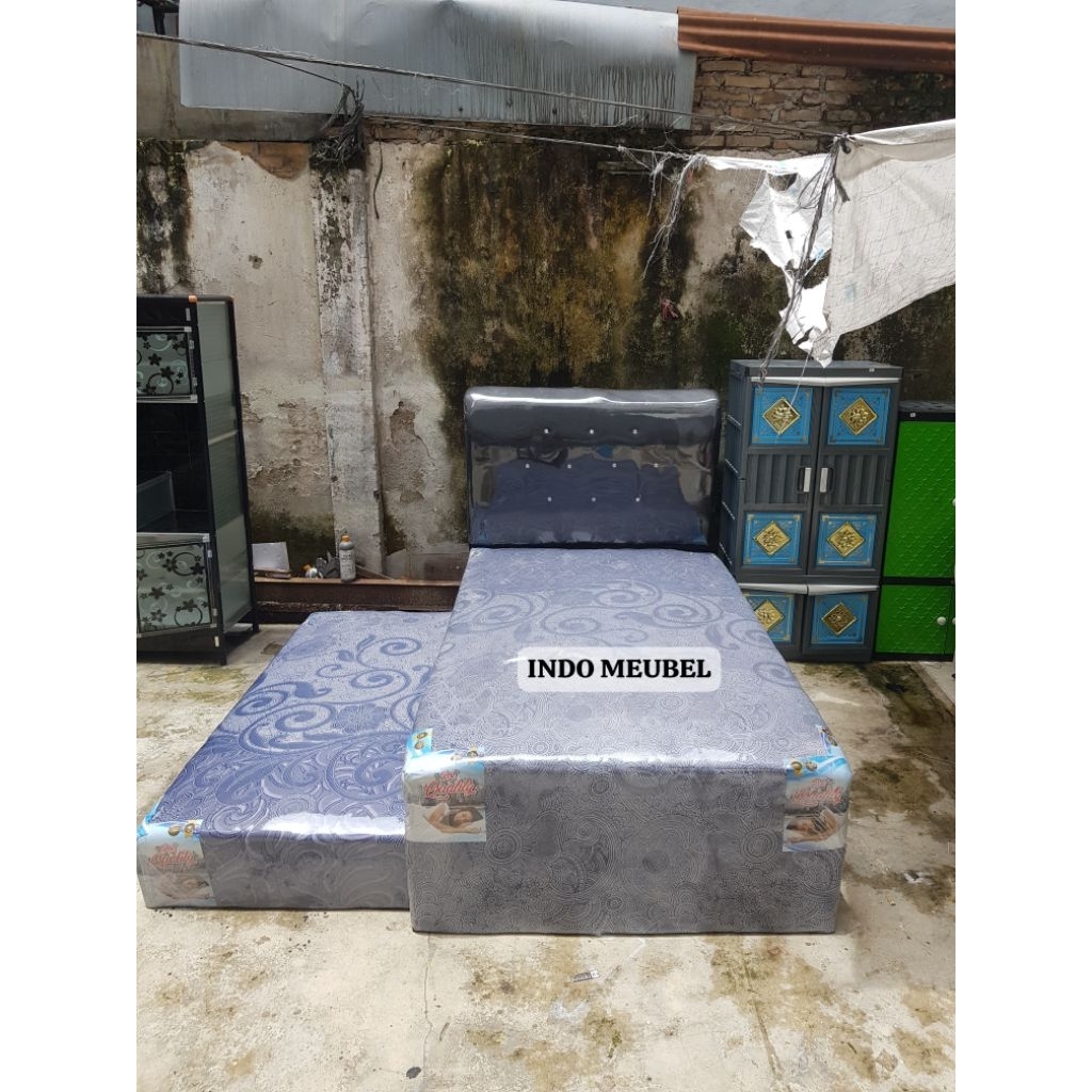BED DORONG 4K, TEMPAT TIDUR BED DORONG POLOS NEW MODERN KEKINIAN