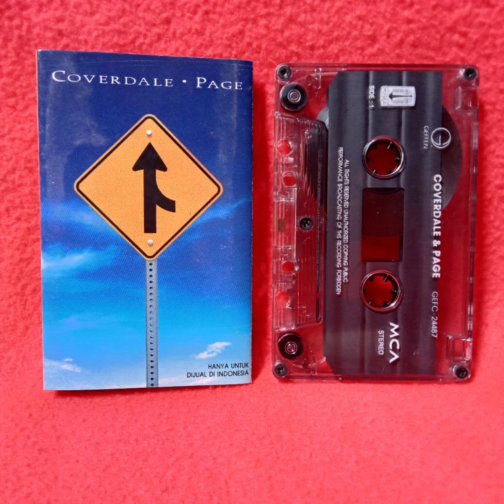Kaset Pita David Coverdale & Jimmy Page - Coverdale Page