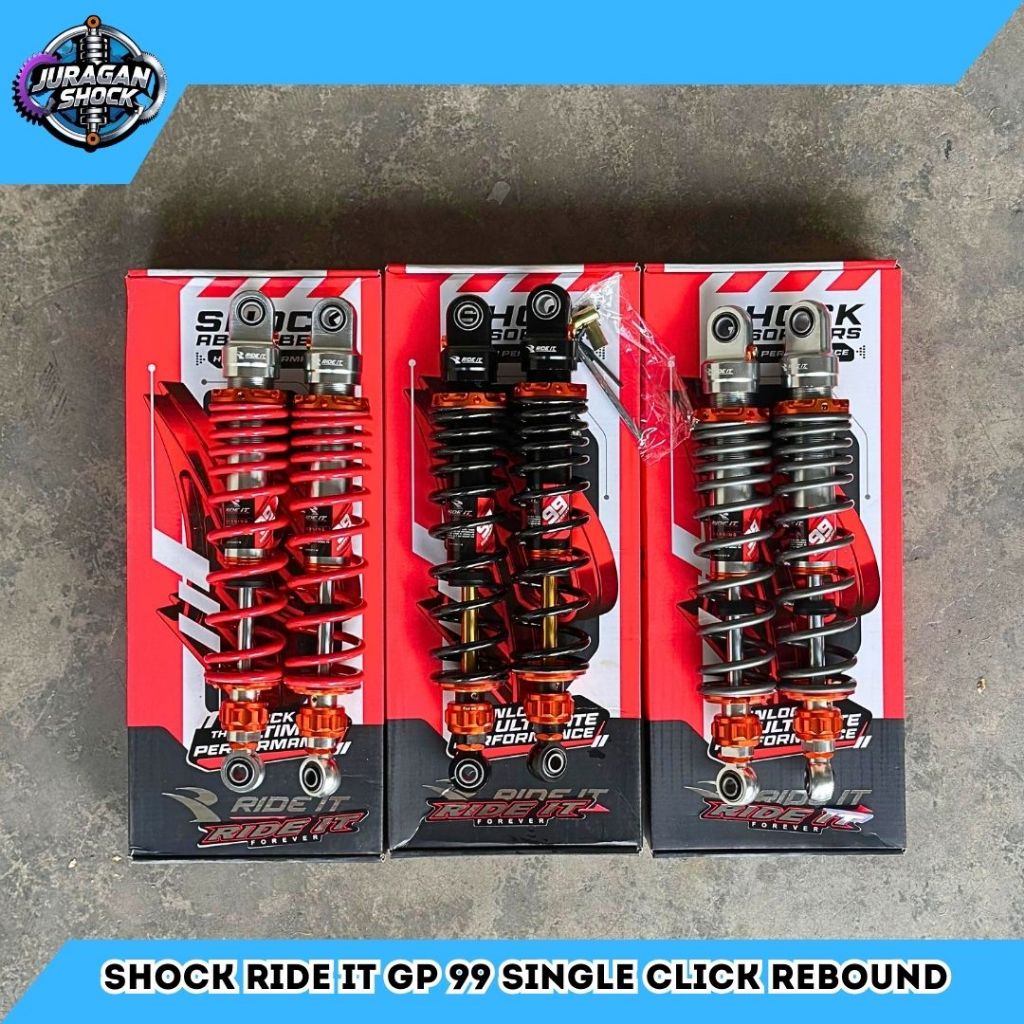 Shock Ride It GP 99 Click Rebound 280 320 340 365 Jupiter Fizr RX King Supra Aerox Nmax Original Pnp