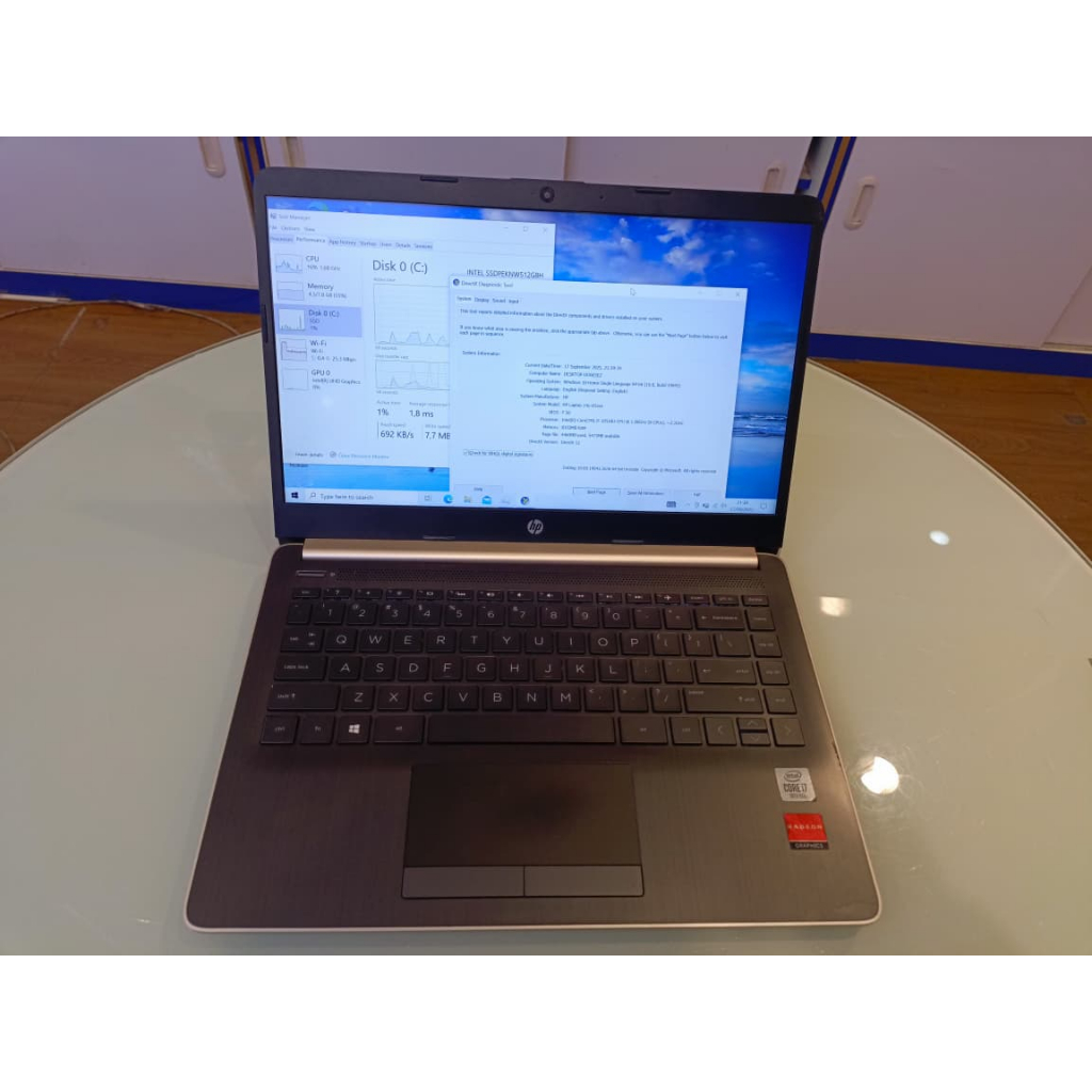 Laptop HP Laptop 14s | Intel Core i7 Gen 10 | Second | Berkualitas | Original | Ram 8 | SSD 512 GB