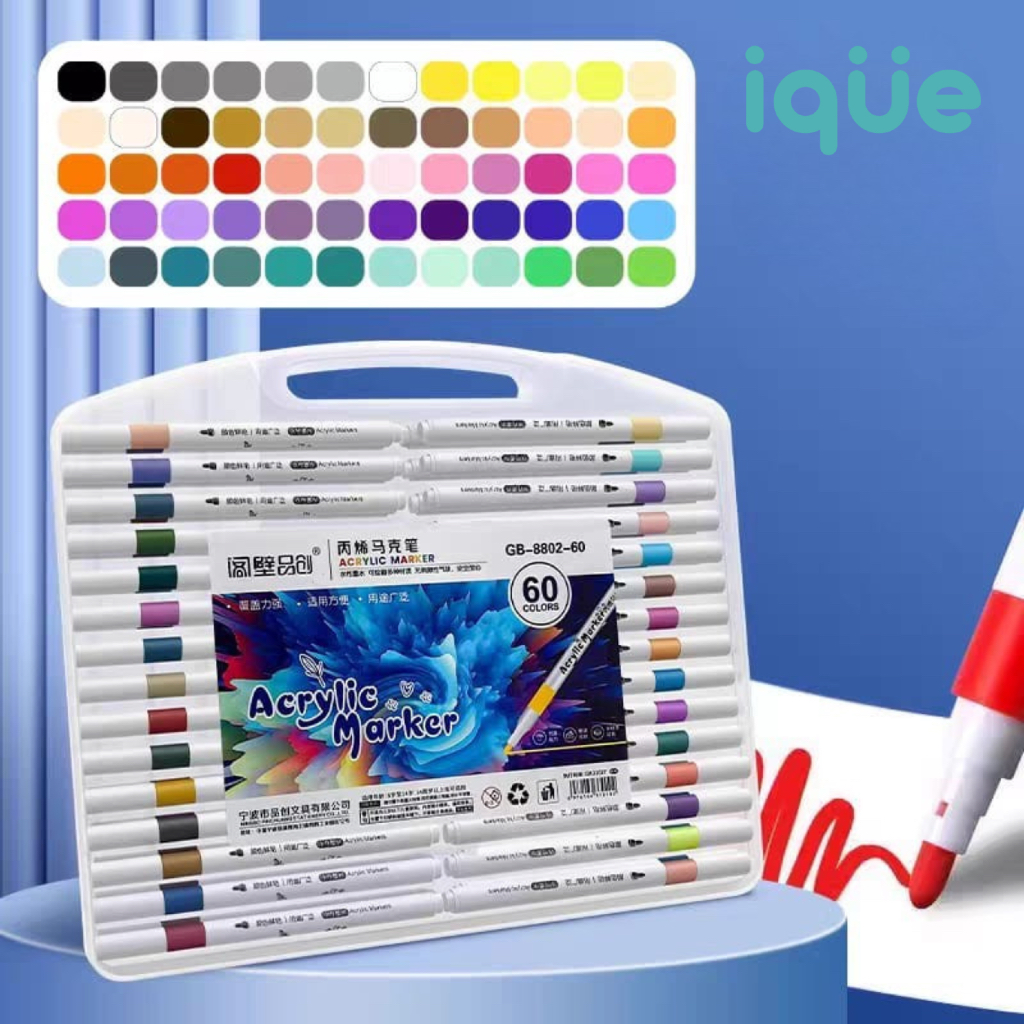 

Acrylic Marker Flat Box Set Spidol Akrilik DIY Painting Spidol Drawing Warna Yang Beragam Dan Menarik Untuk Seni