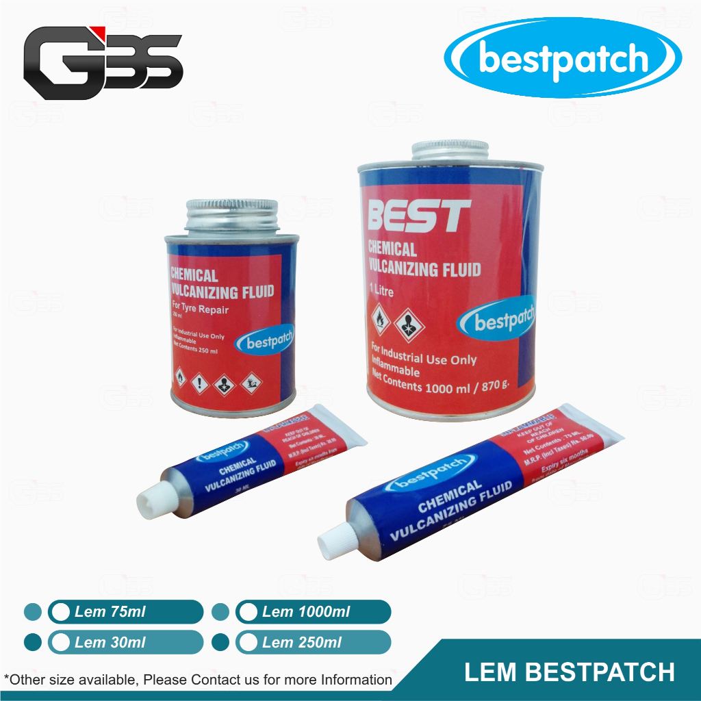 Lem Bestpatch Kaleng - Lem Tambal Ban Dalam dan Ban Luar - KEMASAN KALENG KHUSUS LUAR PULAU JAWA