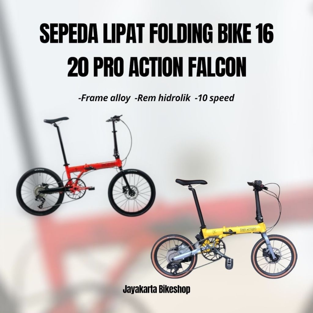SEPEDA LIPAT 16 INCH & 20 INCH | FOLDING BIKE PRO ACTION FALCON | SEPEDA DEWASA | ORIGINAL