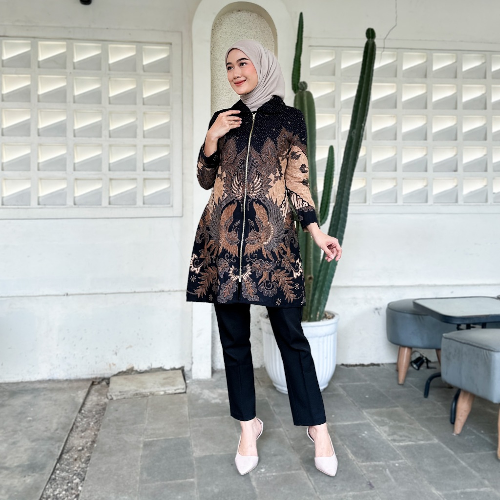 TUNIK BATIK 1428 WK BJ.189 II PAKAIAN BATIK WANITA II BAJU BATIK WANITA II TUNIK BATIK