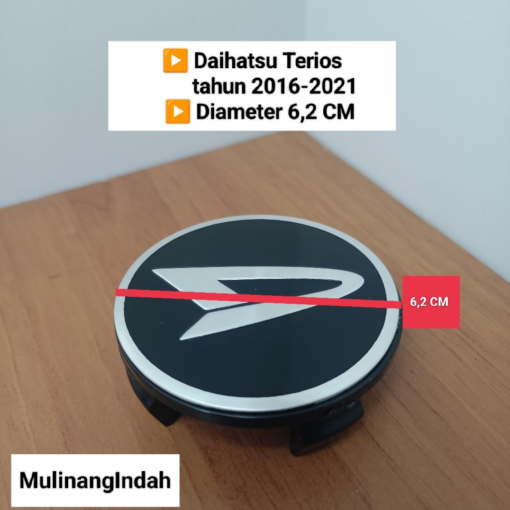 Dop roda tutup velg Daihatsu diameter 6.2 cm