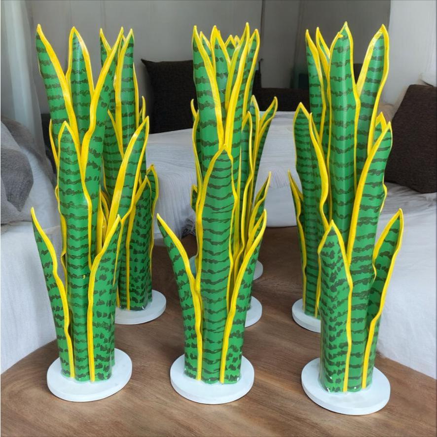 Tanaman Hias Artifisial Lidah Mertua = Natural (Sansevieria) – Tinggi 60cm- TpotLM