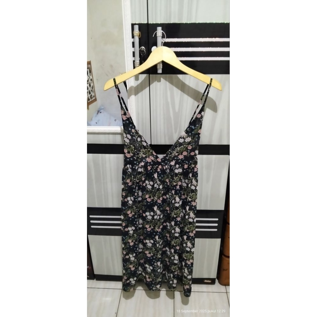 Second Fresh Second Pribadi Overall Bunga Navy