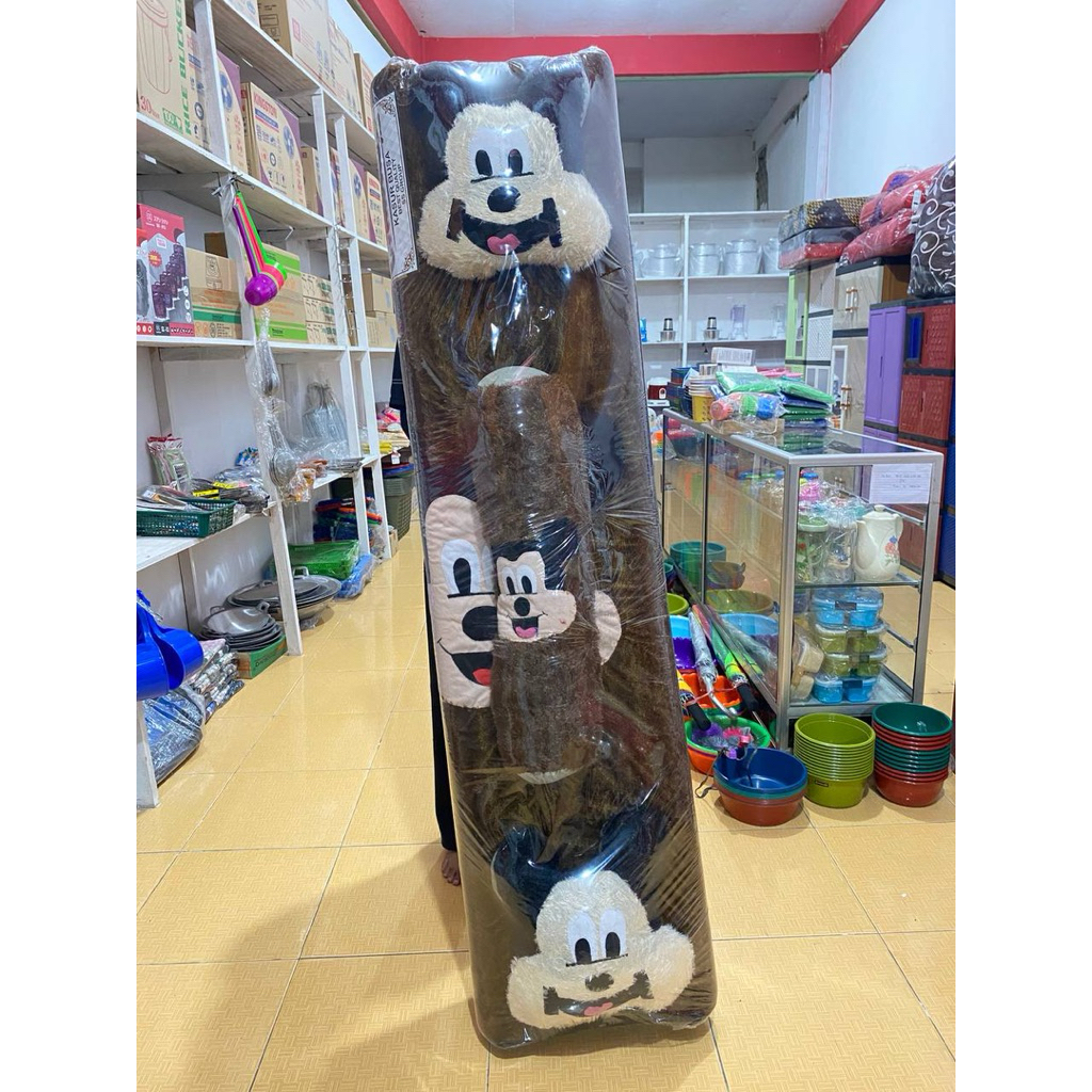 surpet busa / kasur karakter 2 bantal 1 guling 180x180x5cm/ surpet jumbo bulu