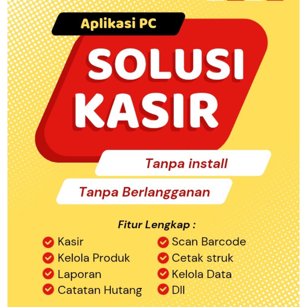 Sistem Kasir/POS PC Web - Aplikasi Pembukuan Warung dan toko fitur lengkap - Support Printer dan Sca