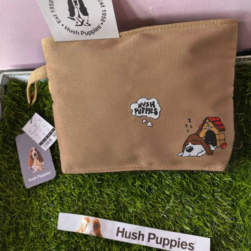 Dompet Pouch Zipper Large Hush Puppies / Bag Pouch / Zipper Pouch