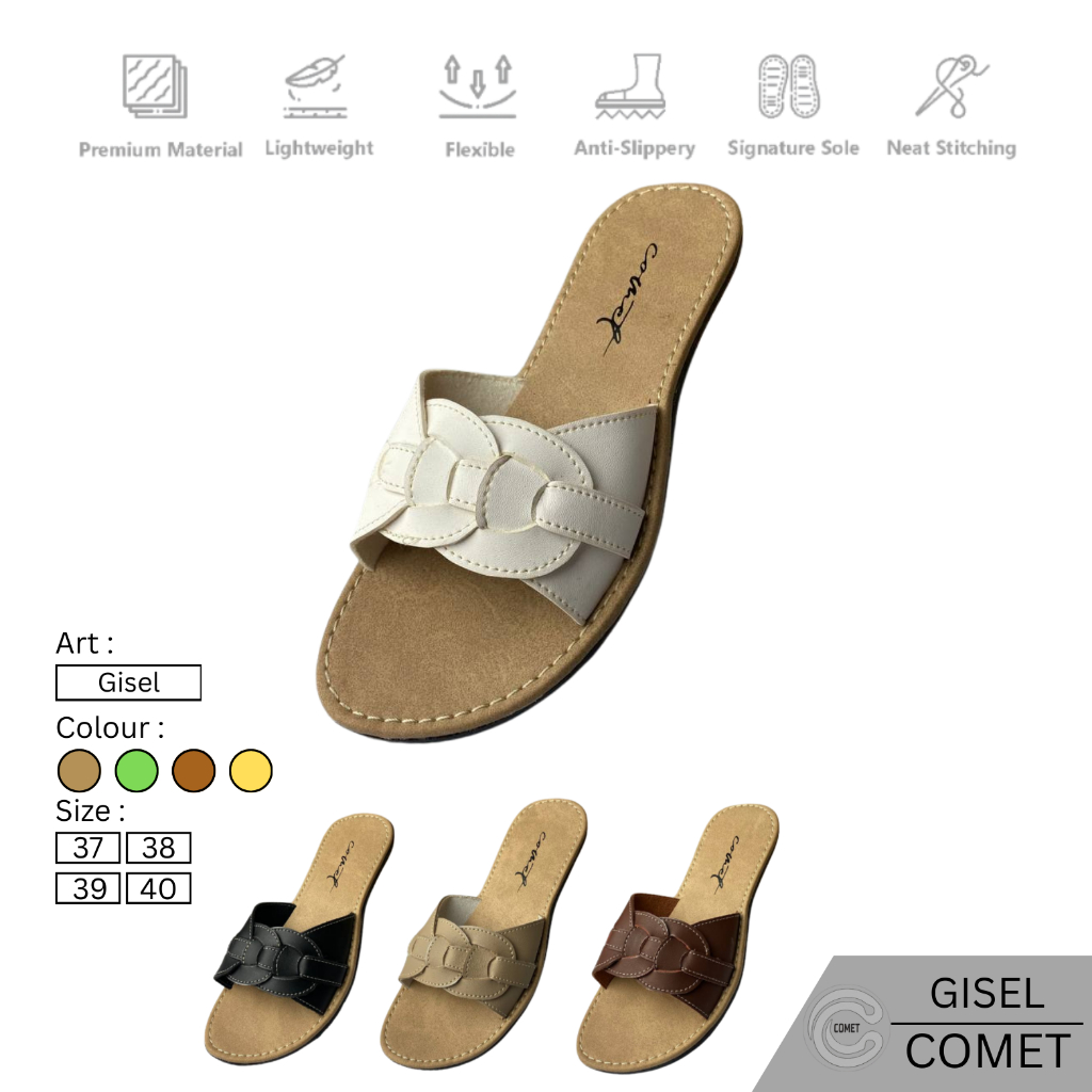 Comet -  Sandal Wanita GISEL Sandal Wanita Non Slip Terbaru