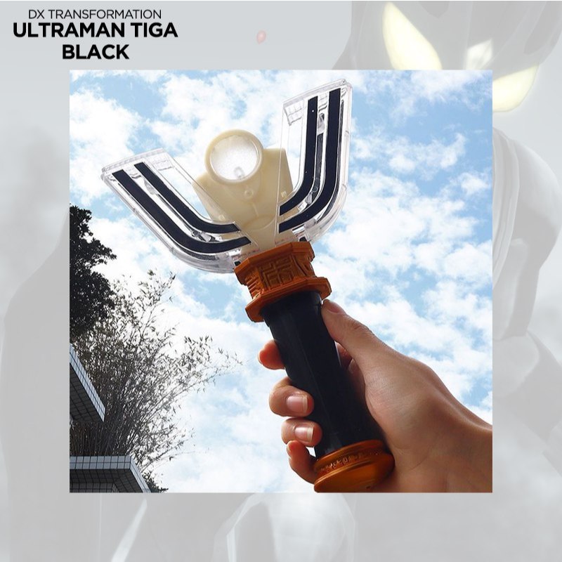 Mainan Anak Ultraman Tiga Black DX Transformation Device Set Sound Light – Alat Transformasi Ultrama