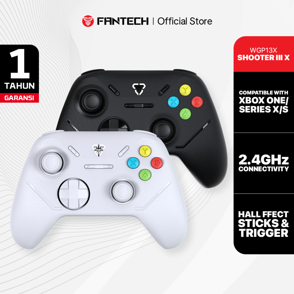Fantech Multi platform HALL EFFECT Gamepad Wireless Gaming Controller Shooter III WGP13X Joystick US