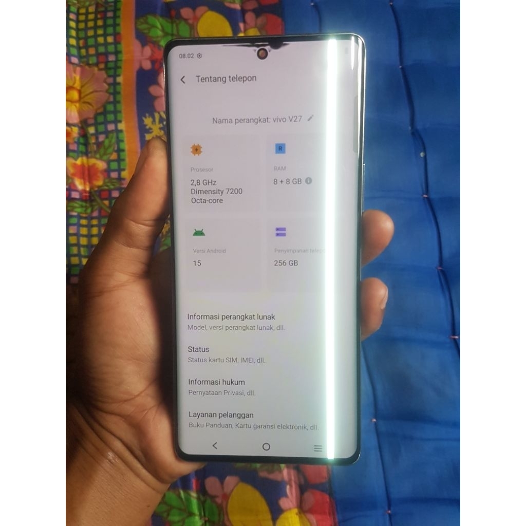 lcd vivo v27 5g ory copotan minus