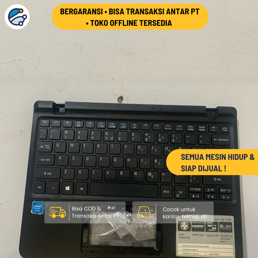 Motherboard Laptop / Mainboard Laptop / Mesin Laptop Copotan / PCB Laptop Internal /  System Board L