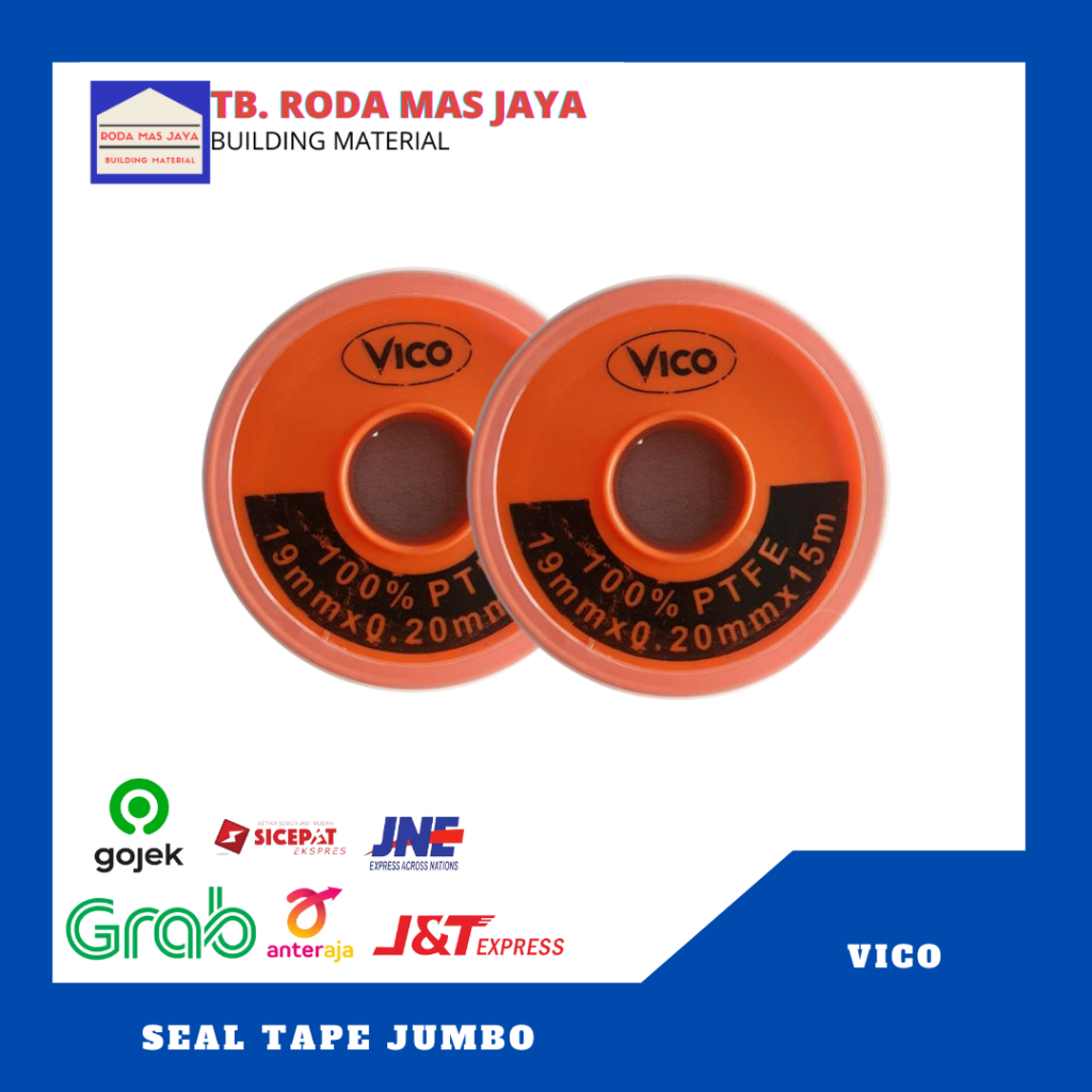 Seal Tape / Isolasi / Selotip / Kran Pipa Air Jumbo VICO