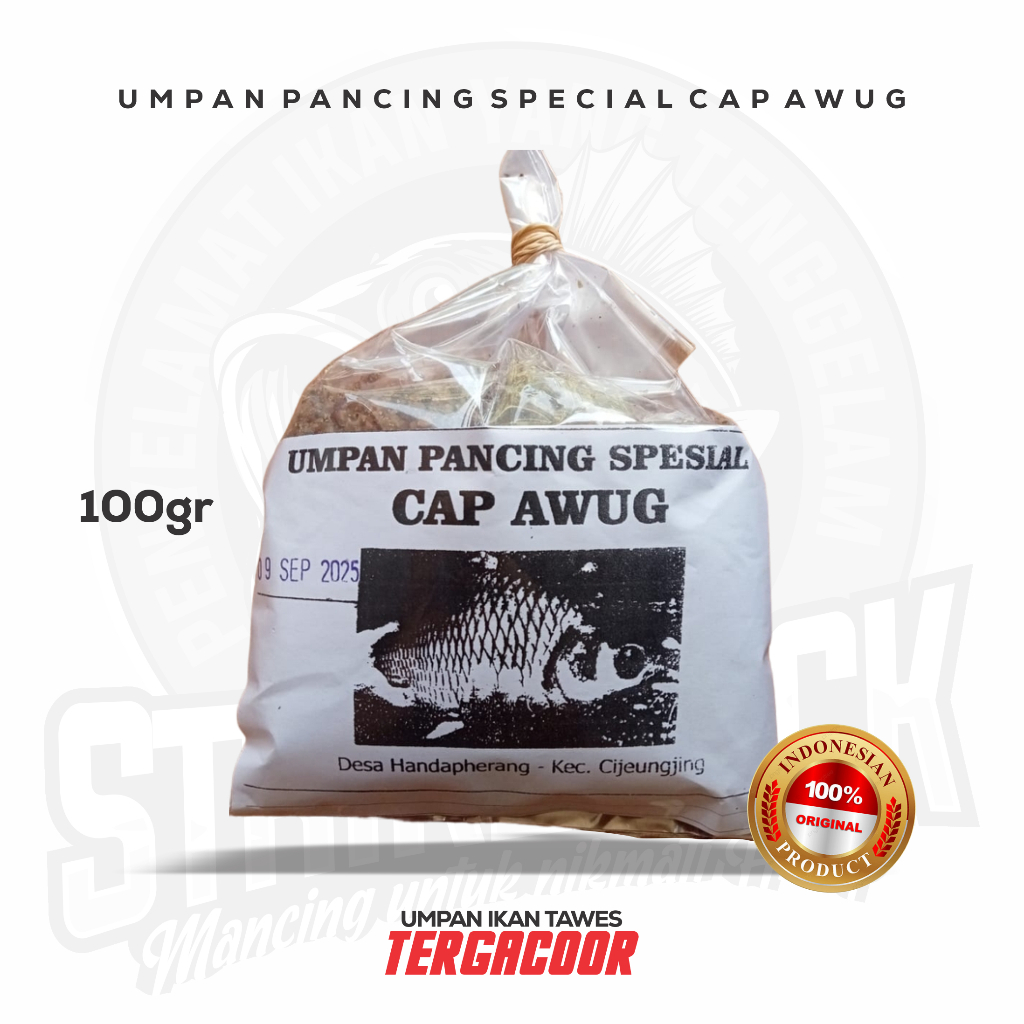 Umpan Pancing Ikan Gacor Original Cap Awug IKAN TAWES