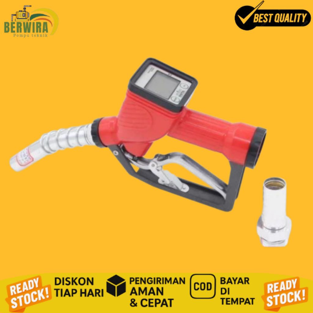 Fuel Nozzle Digital, Nozzle Flow Meter Digital Size 1 Inch