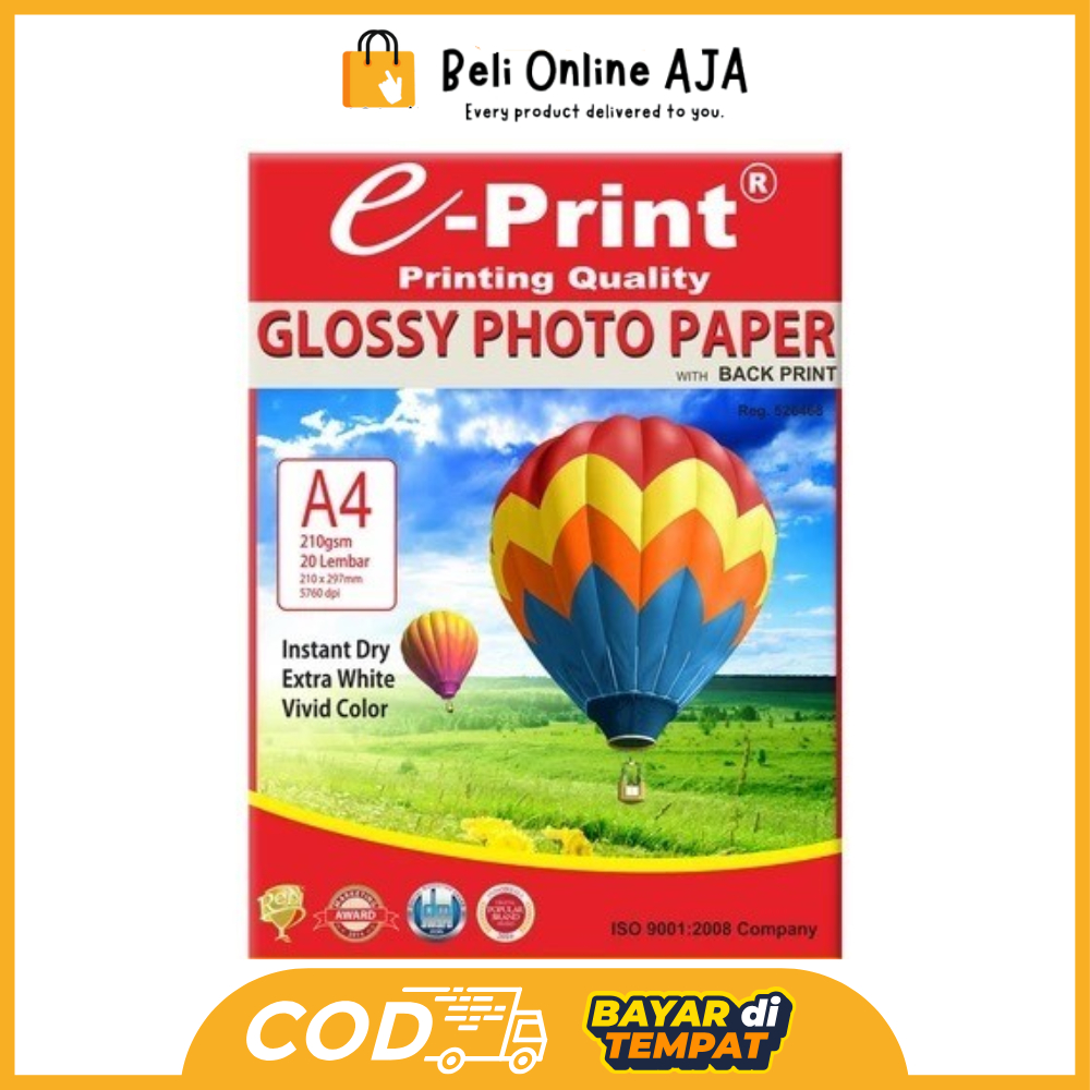 

BOA e-Print Glossy A4 Back Print 210GSM Y3886