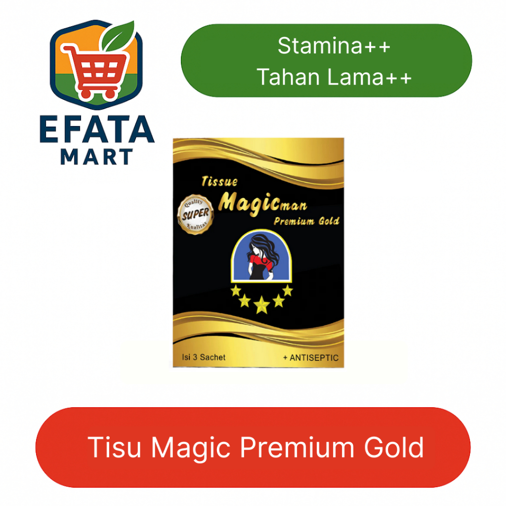 Tisu Magic Man Premium Gold Isi 3 / Tissue Magic Original
