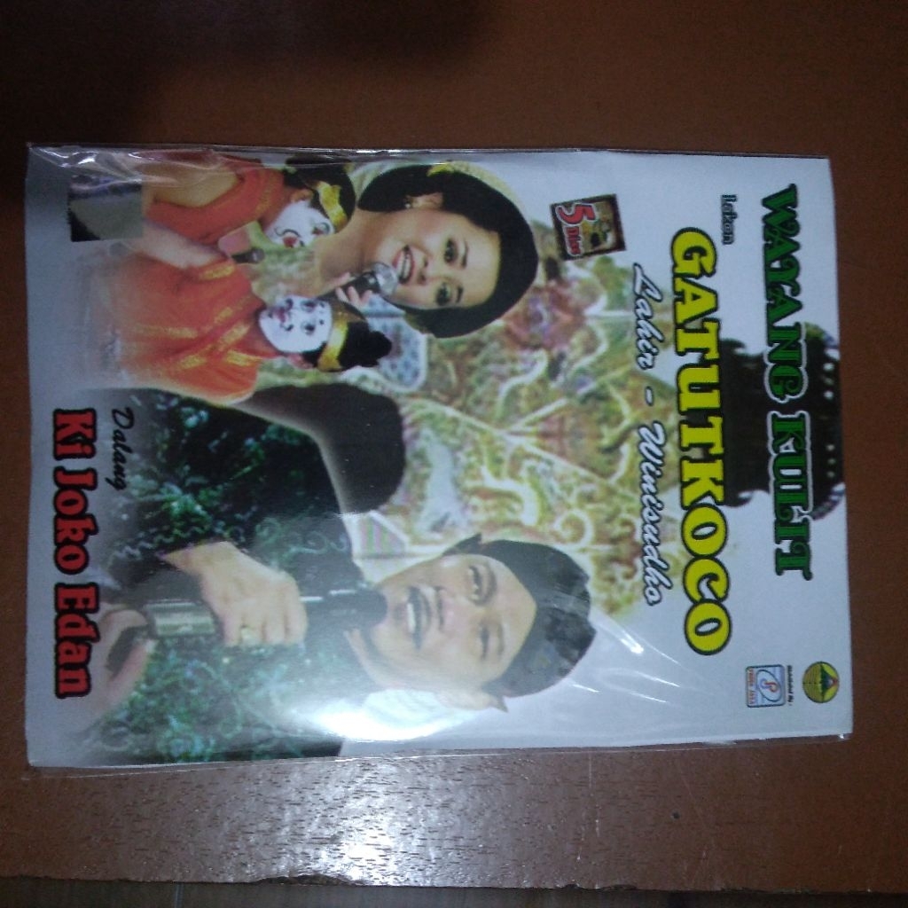 VCD Original Pagelaran Wayang Kulit lakon "GATOTKOCO lahir winisudho" Dalang Ki Joko Edan 5 disc