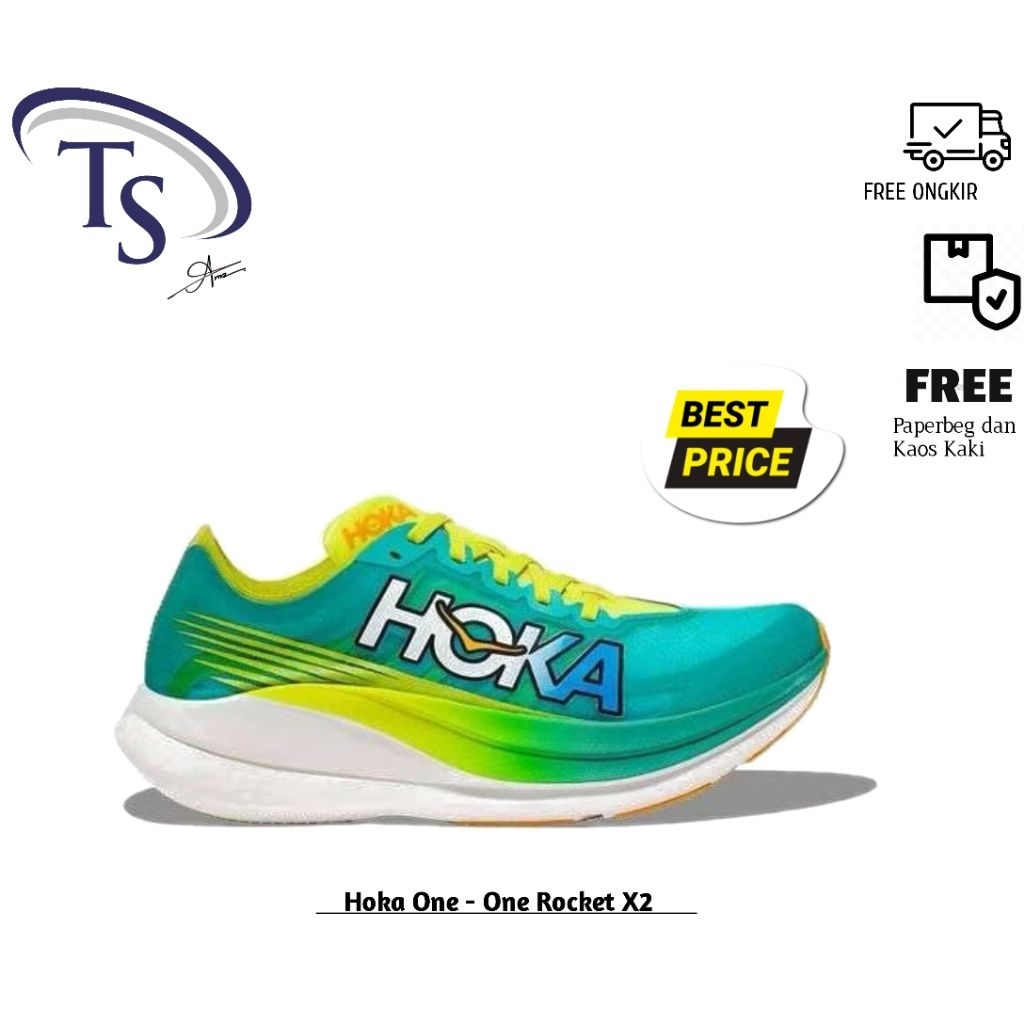 Sepatu Running Hoka Rocket X2 Original BNIB