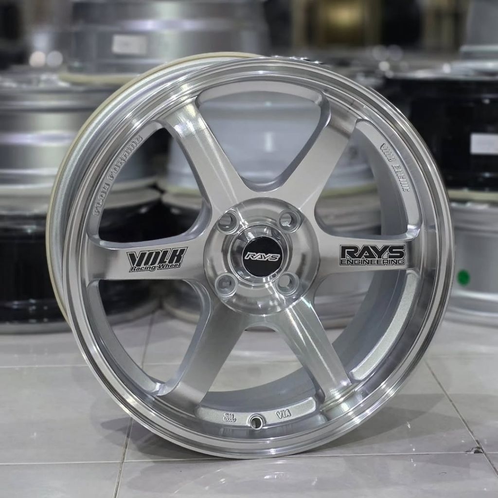velg racing 16 TE37 FLOW FORMING ET 42 R16 Brio jazz Yaris city Agya ayla Fronx mobilio civic ferio