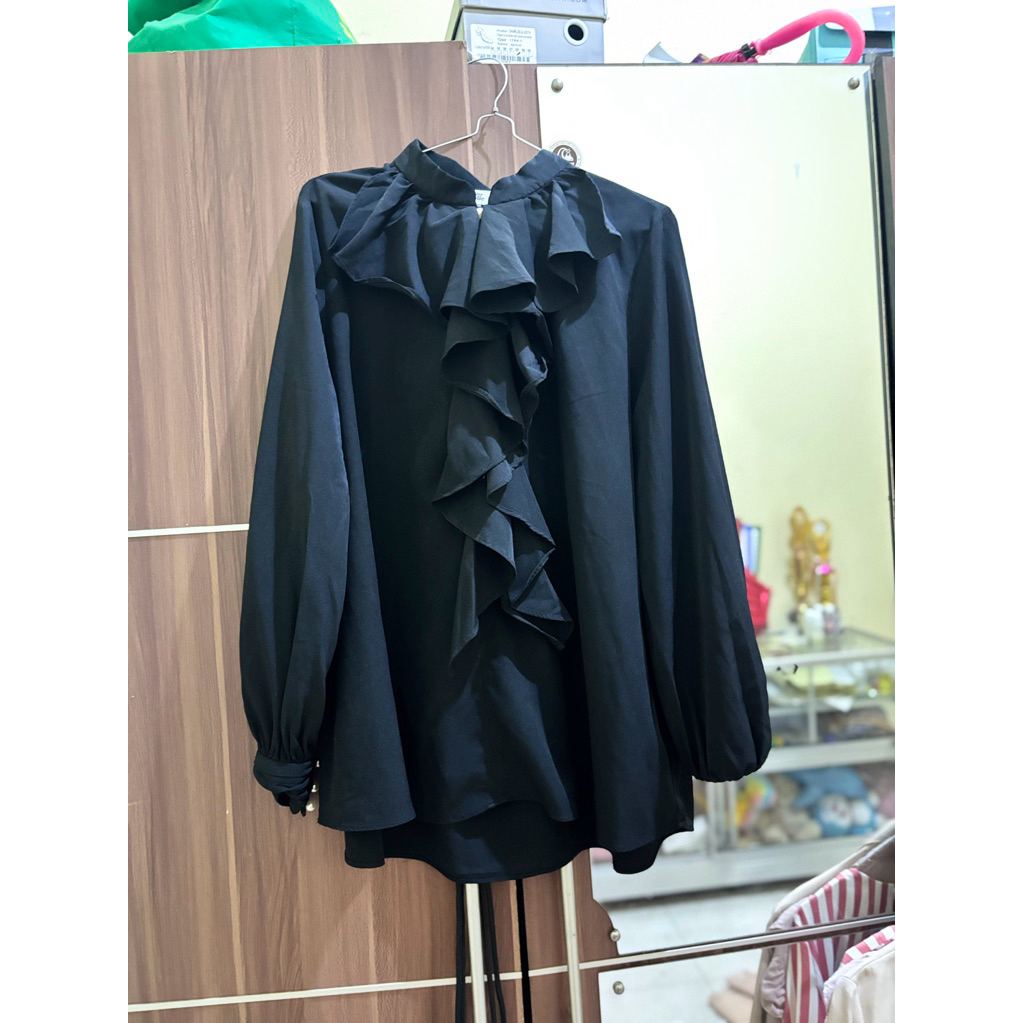 preloved kemeja wanita rumbai like new baju kantoran