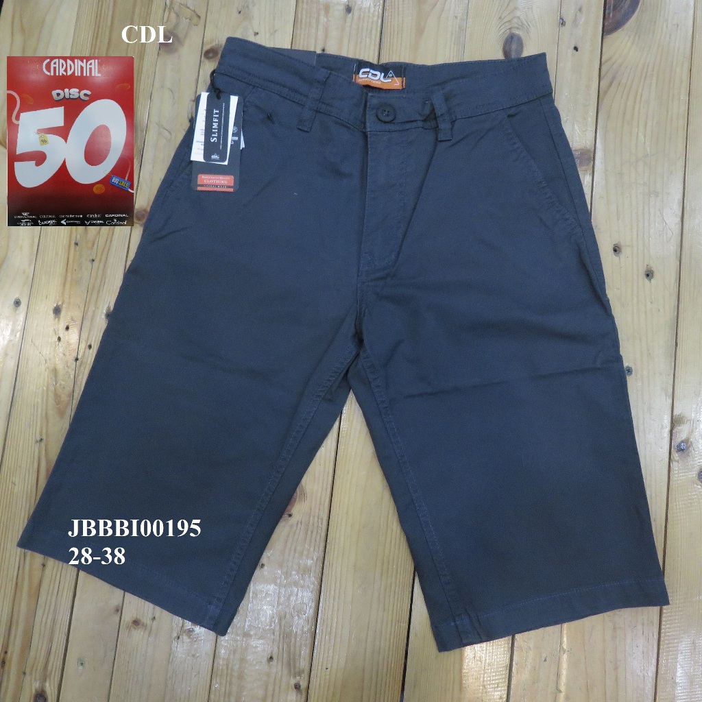 DISCOUNT 50% CELANA KATUN/CHINOS PENDEK  SLIMFIT PRIA BRAND ORI MEREK CDL ART: JBBBI00195 PRICE Rp.5