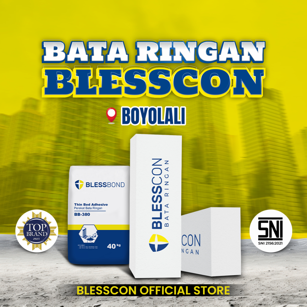 Bata Ringan/ Hebel Blesscon SNI Free Semen Perekat 1 DO - BOYOLALI