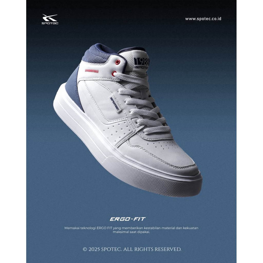 Spotec Denver Shoes - Sepatu Lifestyle Spotec Denver - Sneakers Pria - Sepatu High Cut Spotec