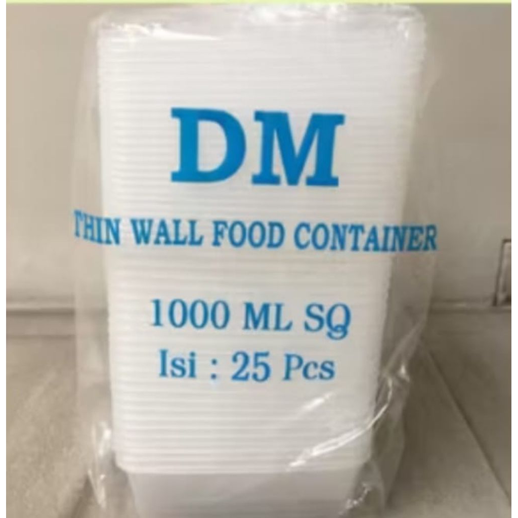Thinwall Food Container DM /DM Kotak Makan 1000 Ml