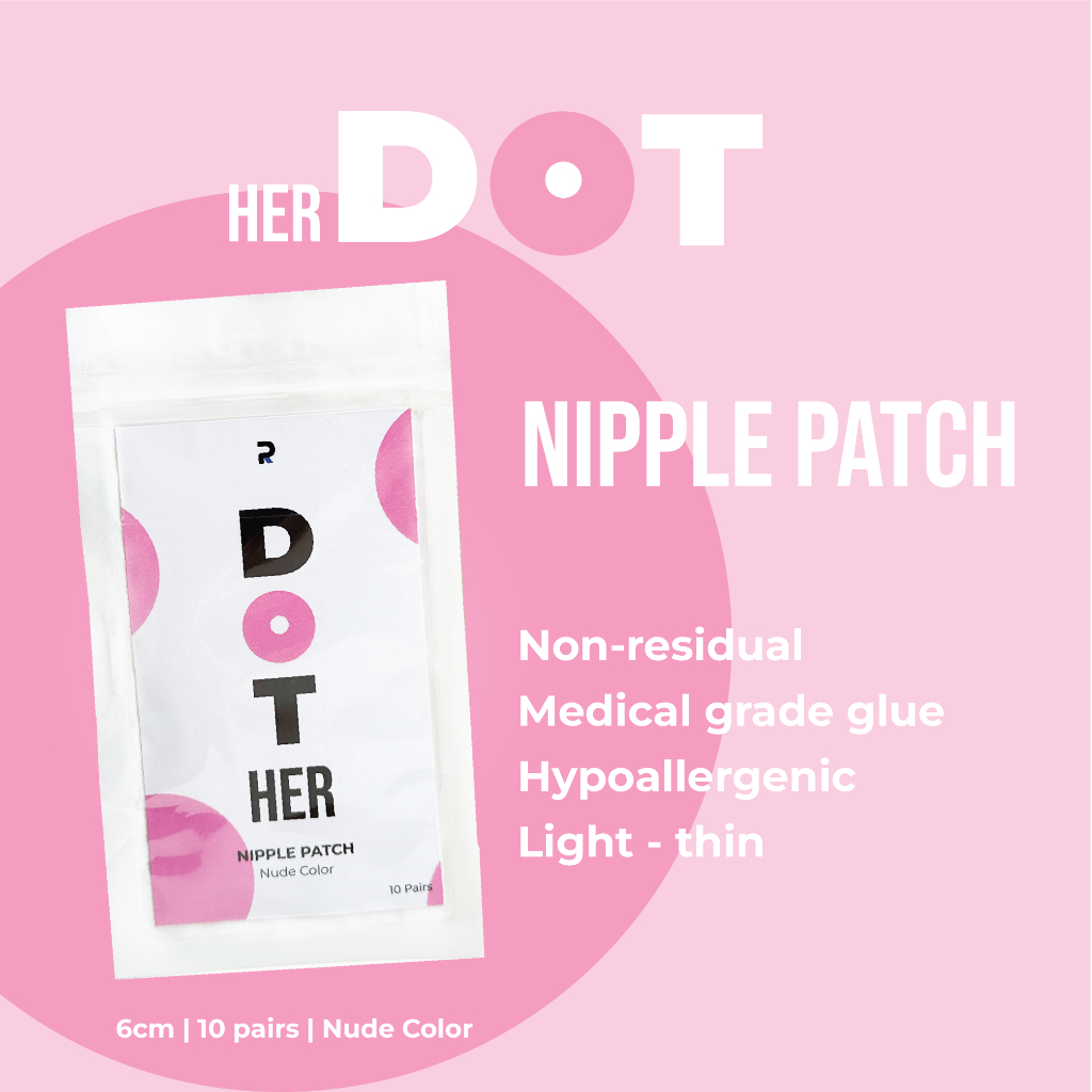 RVP HerDot Nipple Cover Wanita 10 pasang | Nipple Covers | Penutup Puting Wanita for Women | Penutup