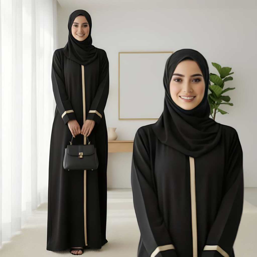 GAMIS ABAYA TURKEY GARIS GOLD DEWASA GAMIS MUSLIMAH TERBARU DRESS WANITA TERLARIS GAMIS