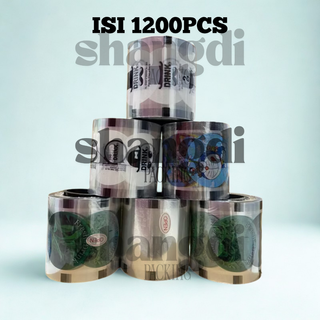 Cup Sealer Isi 1200 Cup / Plastik Lid Cup Sealer / Tutup Gelas / Tutup Minuman Gelas / Cup Minuman