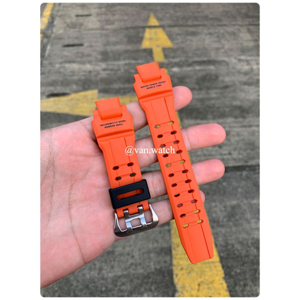 Strap CASIO G-SHOCK GA 1000-4A Fit To GA 1100 GA 1000 ORANGE ORIGINAL Holder Hitam