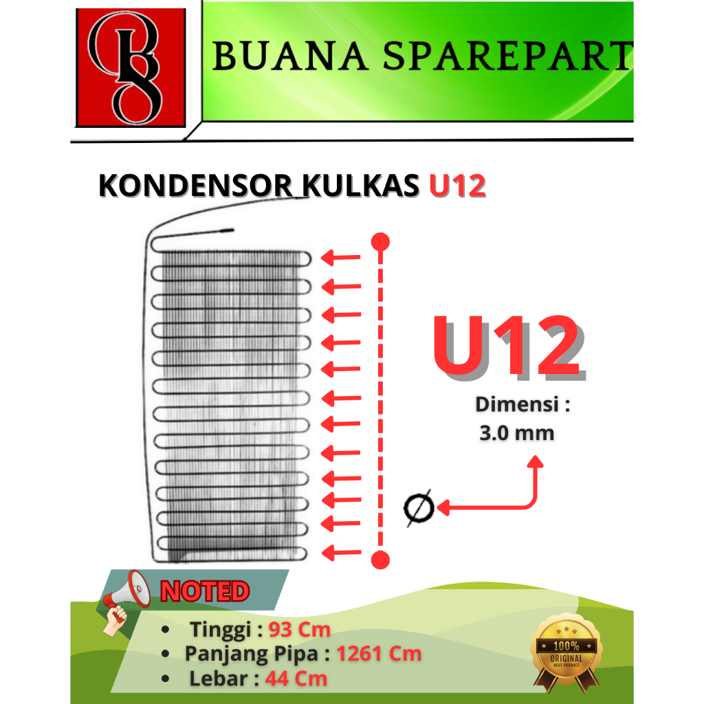 Kondensor Tembaga Kulkas Showcase Freezer Box 12U Solusi Cerdas untuk Pendinginan Optimal | Dingin M