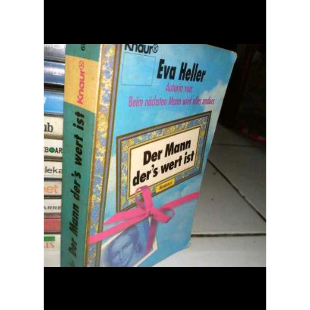 Novel Jerman DER MANN DER S WERT IST - By Evaaa Hellerrrr - Printed Germany - Tahun 1990