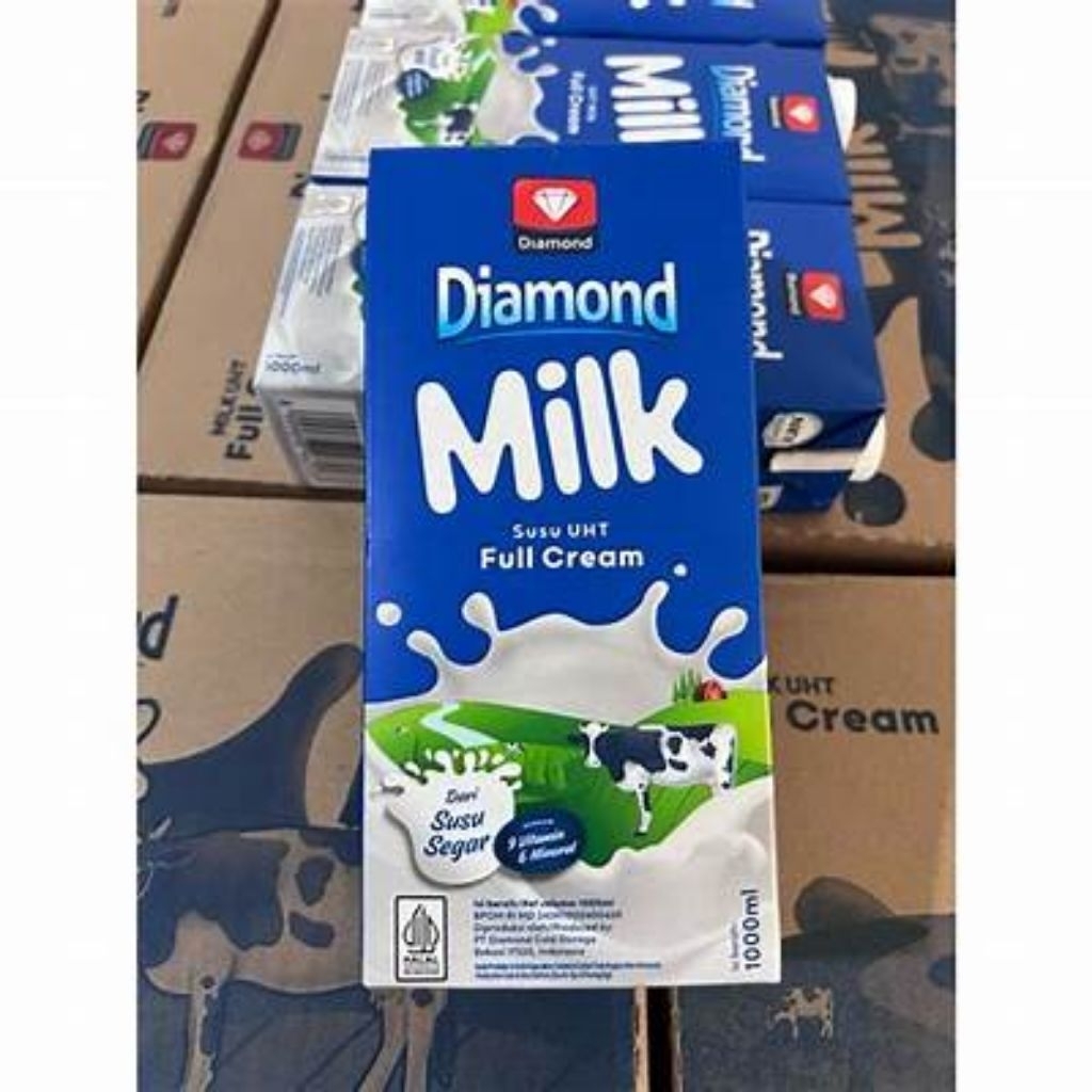 

Susu UHT Diamond Milk Full Cream 1000ml 1dus isi 12