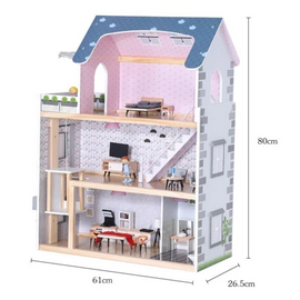 mainan edukasi rumah kayu boneka barbie hadiah untuk anak cowo or cewe