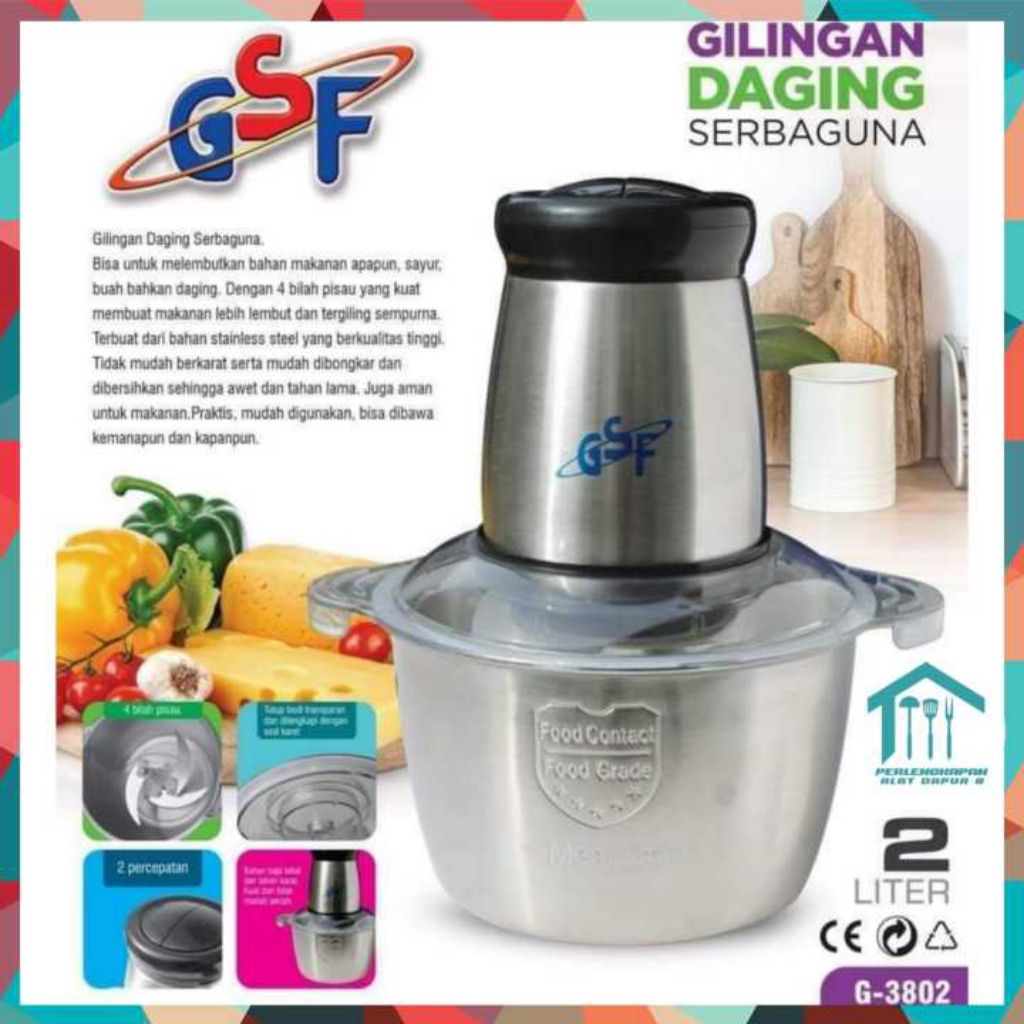 gilingan daging Chopper blender daging Gsf